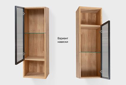 Шкаф настенный "Этна" стекло (левый)