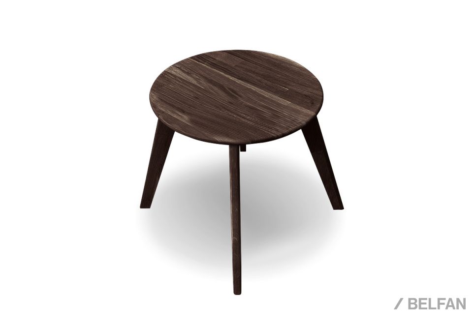 Стол журнальный "Арт" круглый 263 массив дуба 1