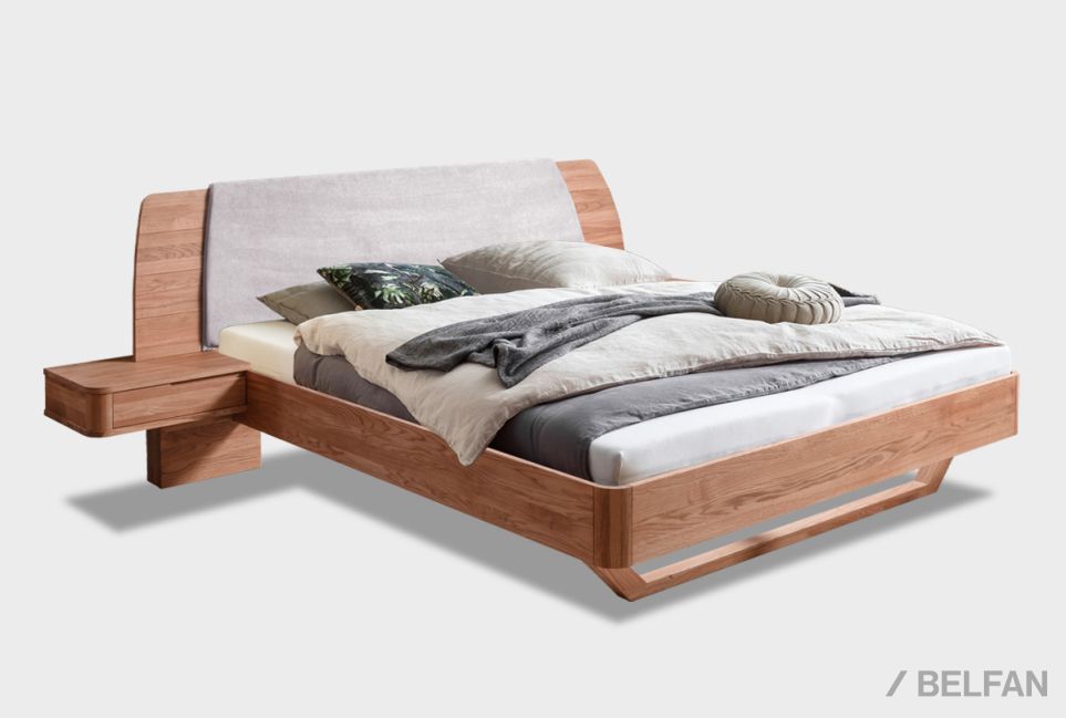 Кровать "Монблан" (с прикроватными тумбами) массив дуба 2