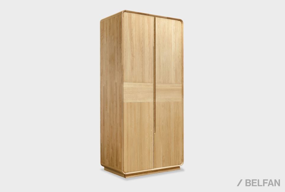 Шкаф для одежды 2-х дверный "Монблан" массив дуба 1