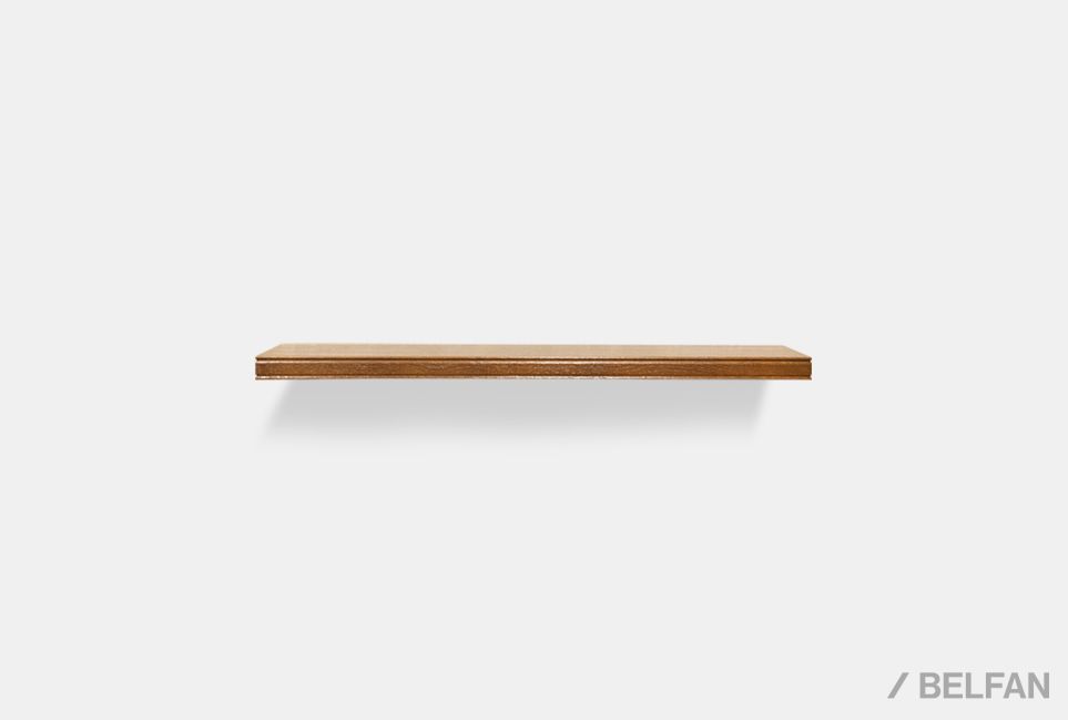 Полка навесная "Тэфи" массив и шпон дуба 2