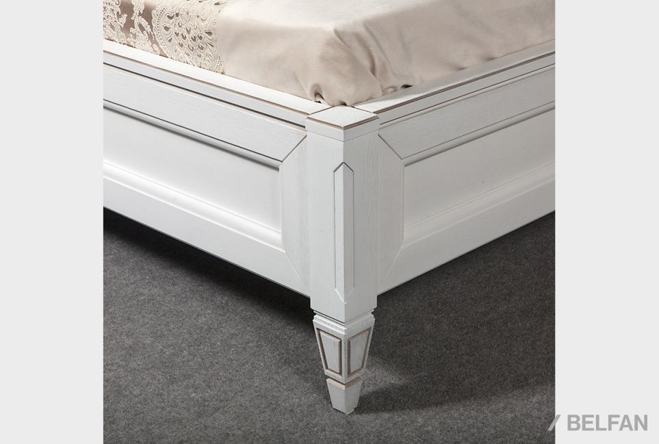 Кровать "Сиена" (мягкое изголовье) массив и шпон дуба, МДФ 2