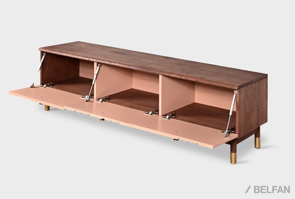 Тумба под ТВ "Меридиан" 180 массив дуба, МДФ 4