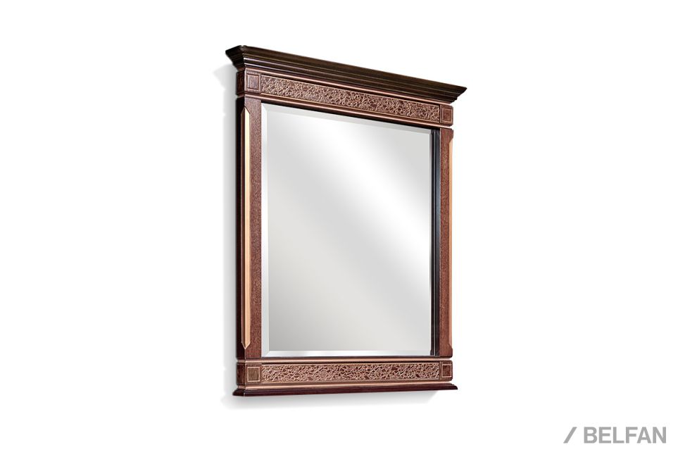 Зеркало настенное "Сиена" массив и шпон дуба, МДФ 1