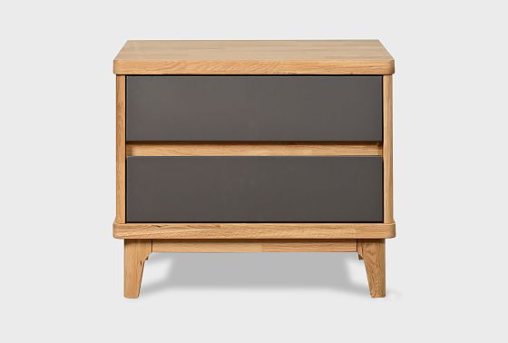 Тумба прикроватная "Уоллстрит" массив дуба, МДФ 9