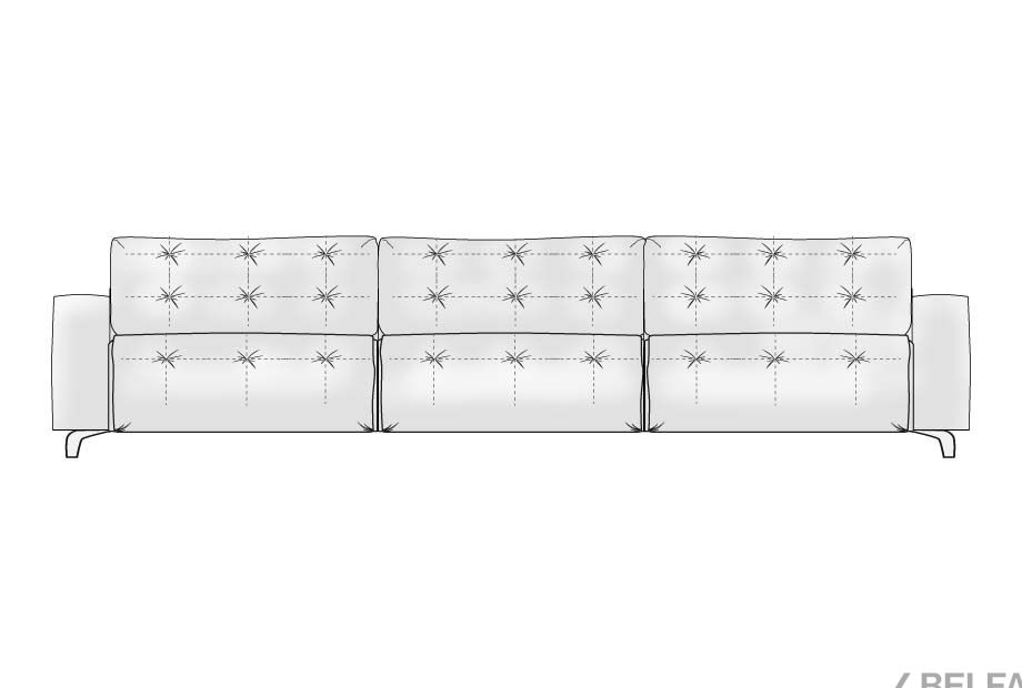 "Грей" диван 3-х модульный 5