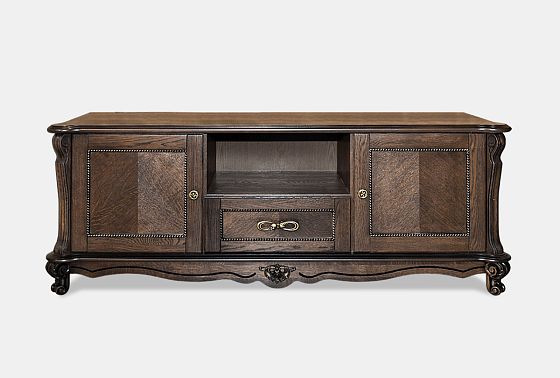 Тумба под ТВ "Алези 2" массив и шпон дуба 4