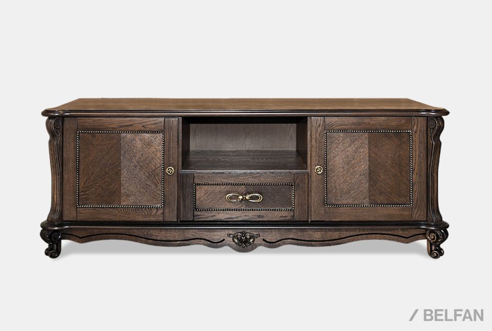 Тумба под ТВ "Алези 2" массив и шпон дуба 1