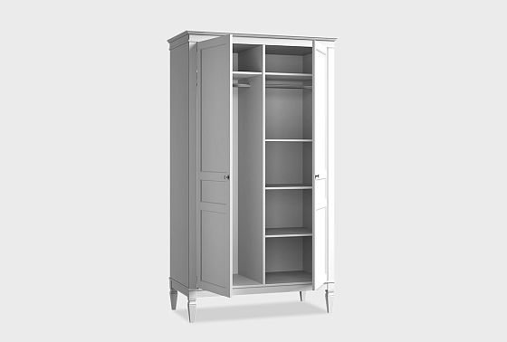 Шкаф для одежды 2-х дверный "Ольса-С" 20 массив сосны 7