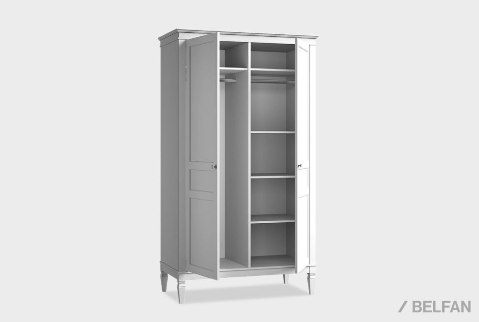 Шкаф для одежды 2-х дверный "Ольса-С" 20 массив сосны 5