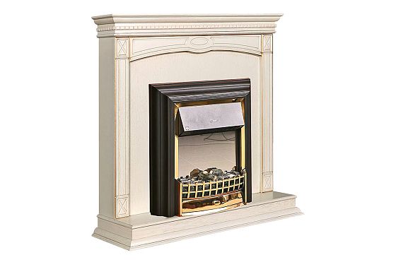 Подставка декоративная под камин "Верди Люкс 1" массив и шпон дуба 2