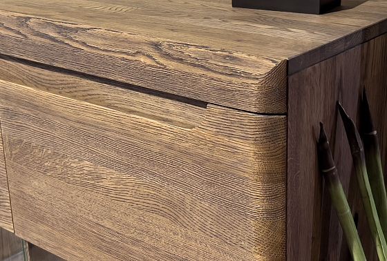 Витрина 1-но дверная "Бремен" (правая) массив дуба 8