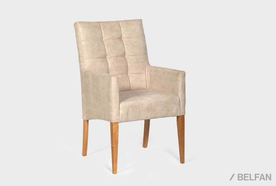 Стул "Берген" М с подлокотниками массив берёзы 1