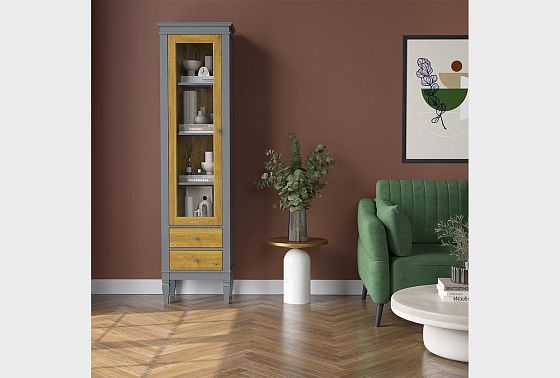 Витрина "Ольса-С" 102 (левый) массив сосны 6