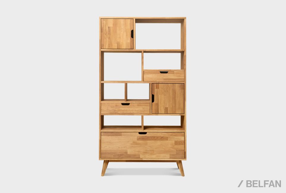 Стеллаж "Ирвинг" 3 массив дуба 7