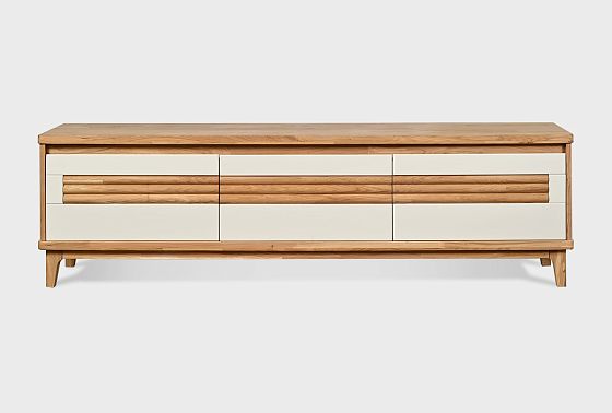 Тумба под ТВ "Уоллстрит" 170 массив дуба, МДФ 6