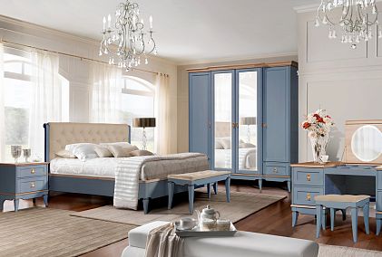 Шкаф для одежды 4-х дв. "Стюарт" (с зеркалом)