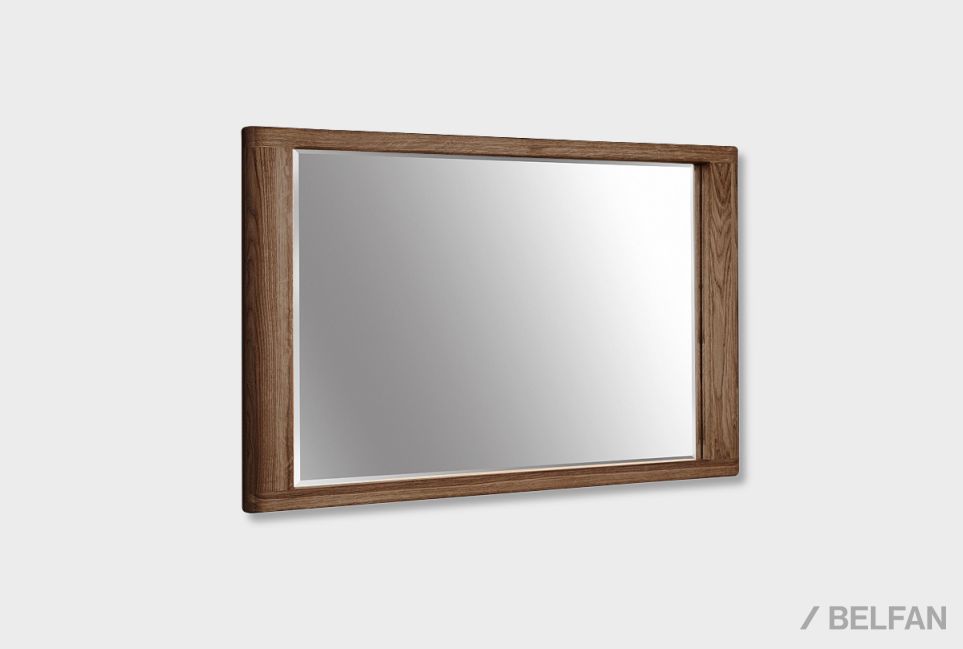 Зеркало настенное "Норд" массив дуба 1