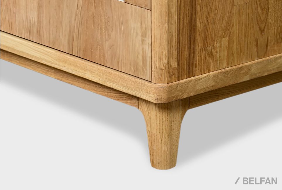 Тумба под ТВ "Уоллстрит" 170 (с нишей) массив дуба, МДФ 5