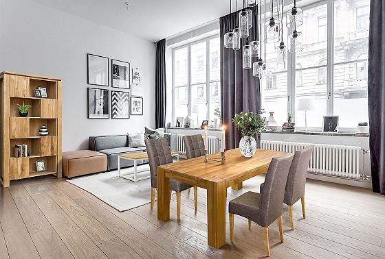 Стеллаж "Берген" В-193 массив и шпон дуба 8