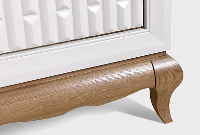 Тумба прикроватная "Армония"; *ММ-434-03-22; айвори + классик