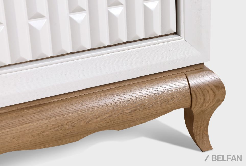 Тумба прикроватная "Армония" массив и шпон дуба 5