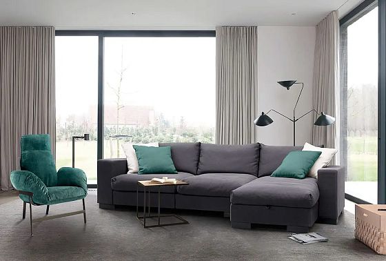 "Лофт" диван с оттоманкой  5