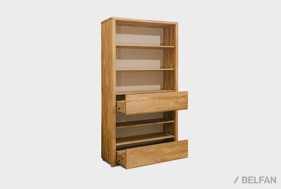 Стеллаж "Норд" (с ящиками) массив дуба 3