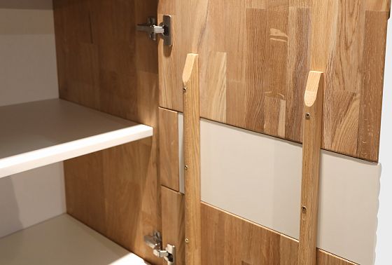 Тумба высокая "Уоллстрит" массив дуба, МДФ 4