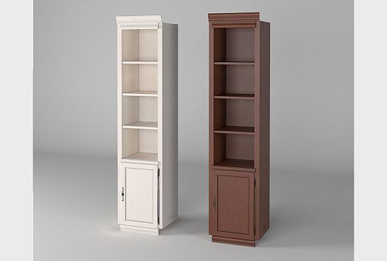 Стеллаж 1-но дверный "Тэфи" (правый) массив и шпон дуба 3