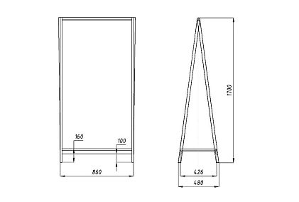 Вешалка напольная "Арт" (широкая)