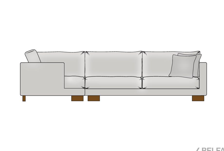 "Леформ" диван угловой 4