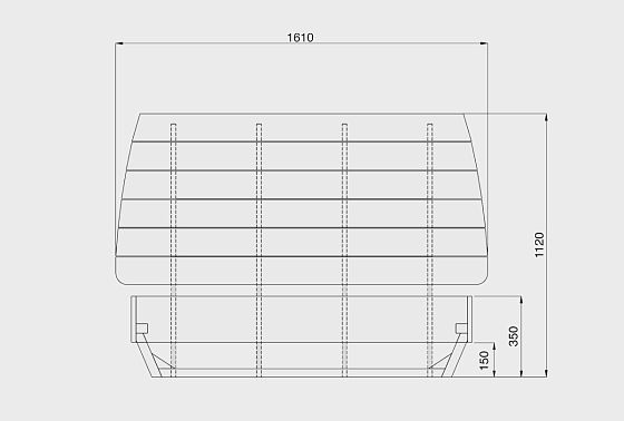 Кровать "Уоллстрит" массив дуба 4