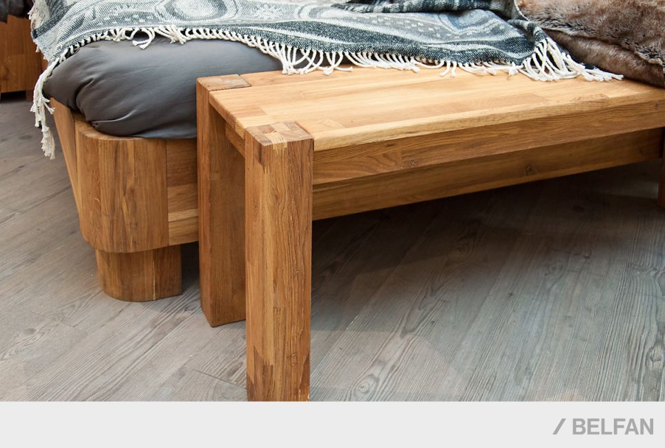 Скамья "Берген" П-03 (сечение опор 70х70) массив дуба 4