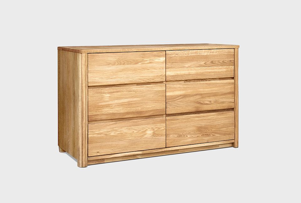 Комод 2-х секционный "Норд"; 6 ящиков; бейц-масло