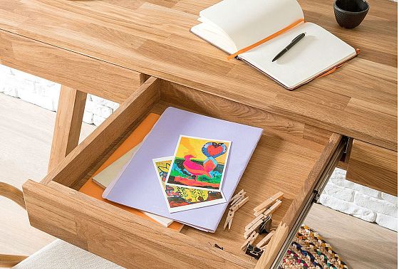 Стол письменный "Берген" Д массив дуба 9