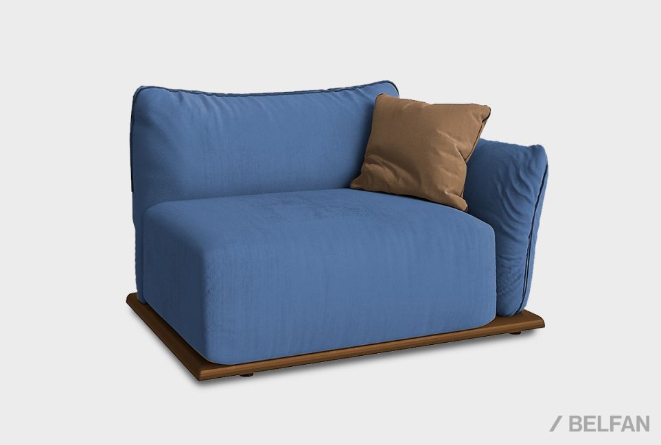 "Ферре" секция одноместная с подлокотником 1