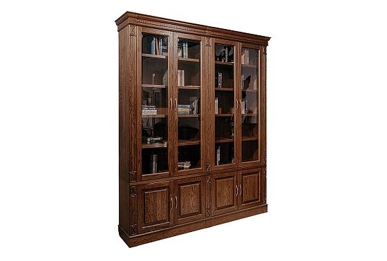 Набор мебели для библиотеки "Верди Люкс 4" массив и шпон дуба 4