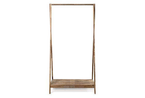 Вешалка напольная "Арт" (широкая) массив дуба 4