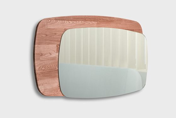 Зеркало настенное "Монблан" массив дуба 6