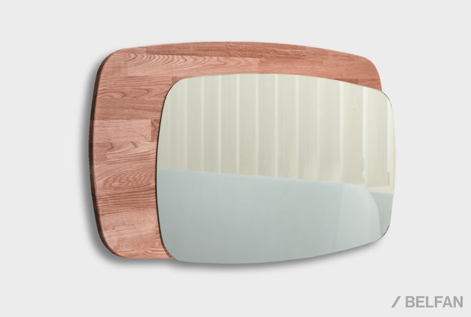 Зеркало настенное "Монблан" массив дуба 1