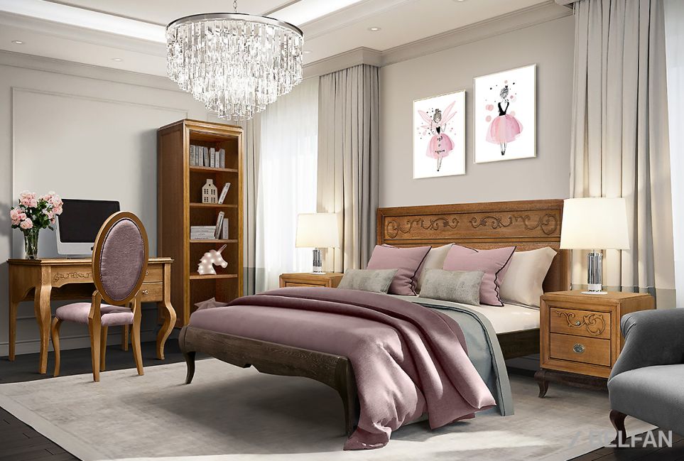 Стол письменный "Соната" массив и шпон дуба 3