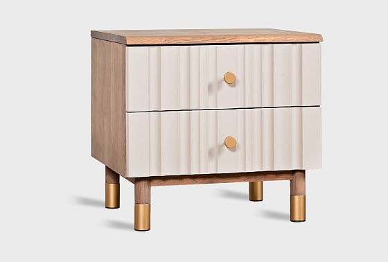 Тумба прикроватная "Меридиан" массив дуба, МДФ 10