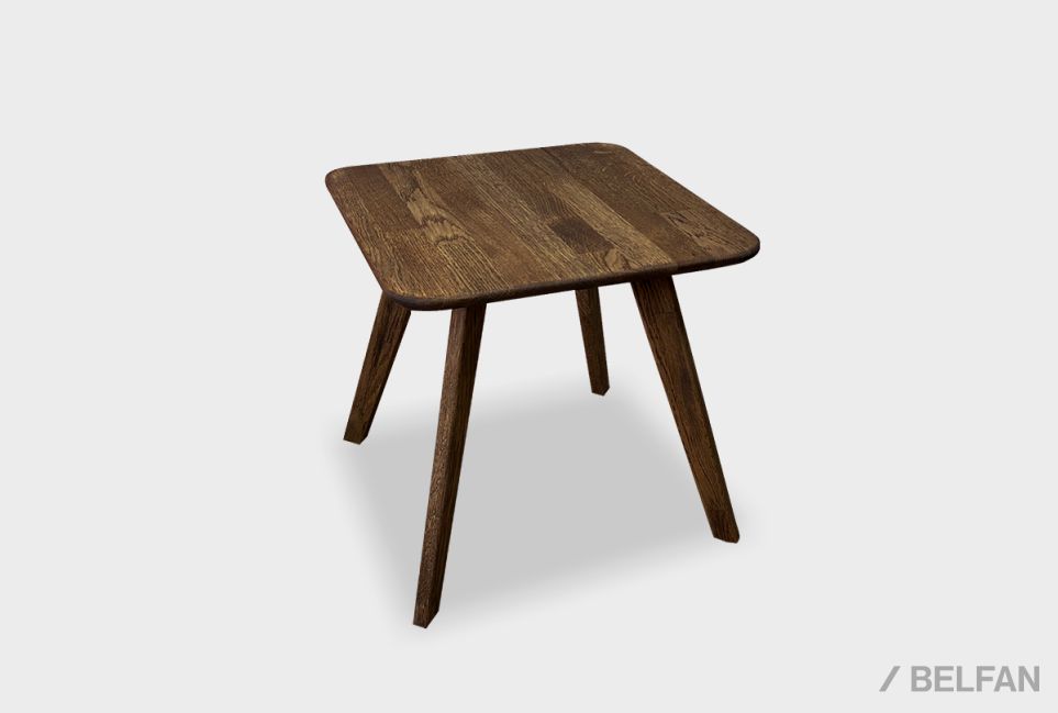 Стол журнальный "Арт" квадратный 261 массив дуба 1