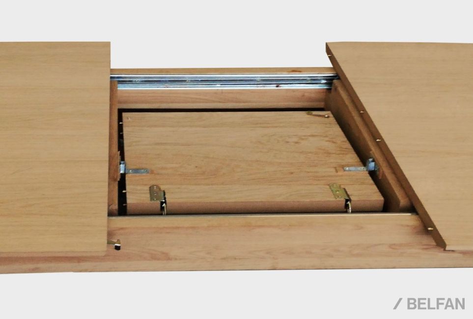 Стол обеденный "Elva" (раскладной) массив и шпон дуба 2