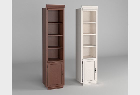 Стеллаж 1-но дверный "Тэфи" (левый) массив и шпон дуба 2