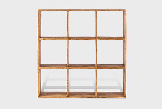 Стеллаж "Арт" 3x3 массив дуба 3