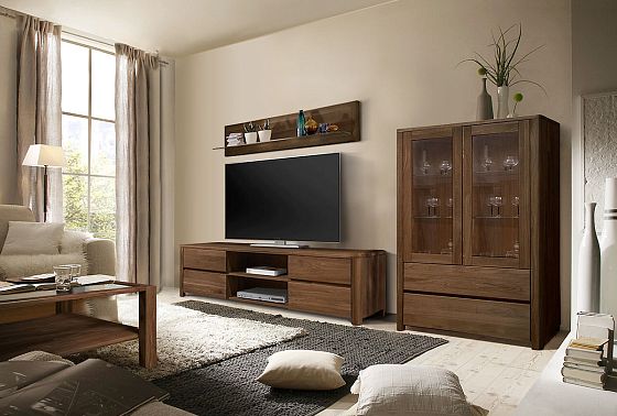 Тумба под ТВ "Норд" массив дуба 4