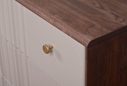 Комод "Меридиан" 3; 3 ящика; *А-017.166; к-шоколадный дуб, ф-нирвана