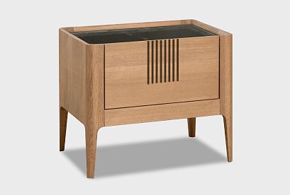 Тумба прикроватная "Бергамо"; американский орех